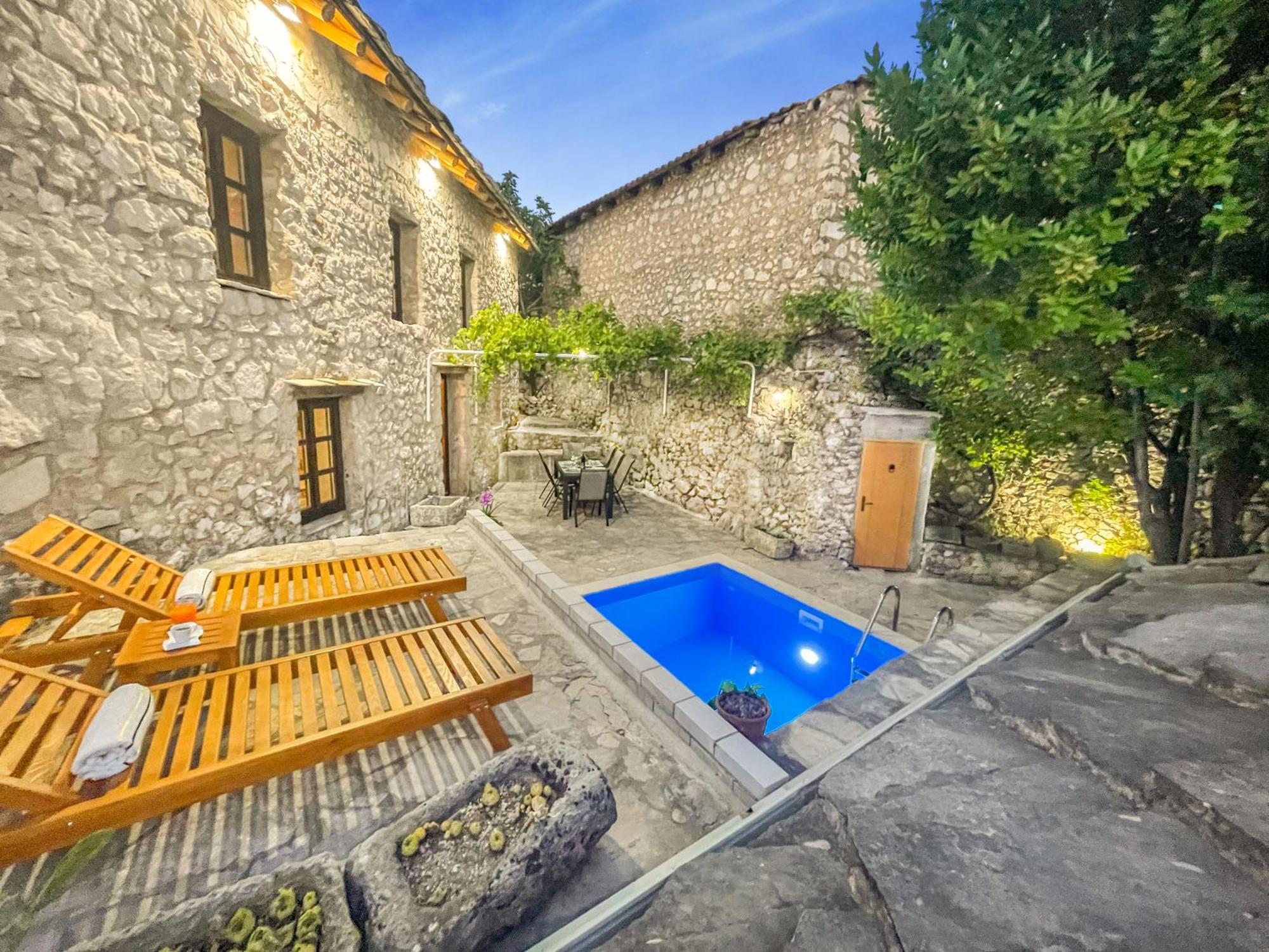 Villa Historic Pocitelj With Pool And Incredible Views On The River And Landmarks 외부 사진