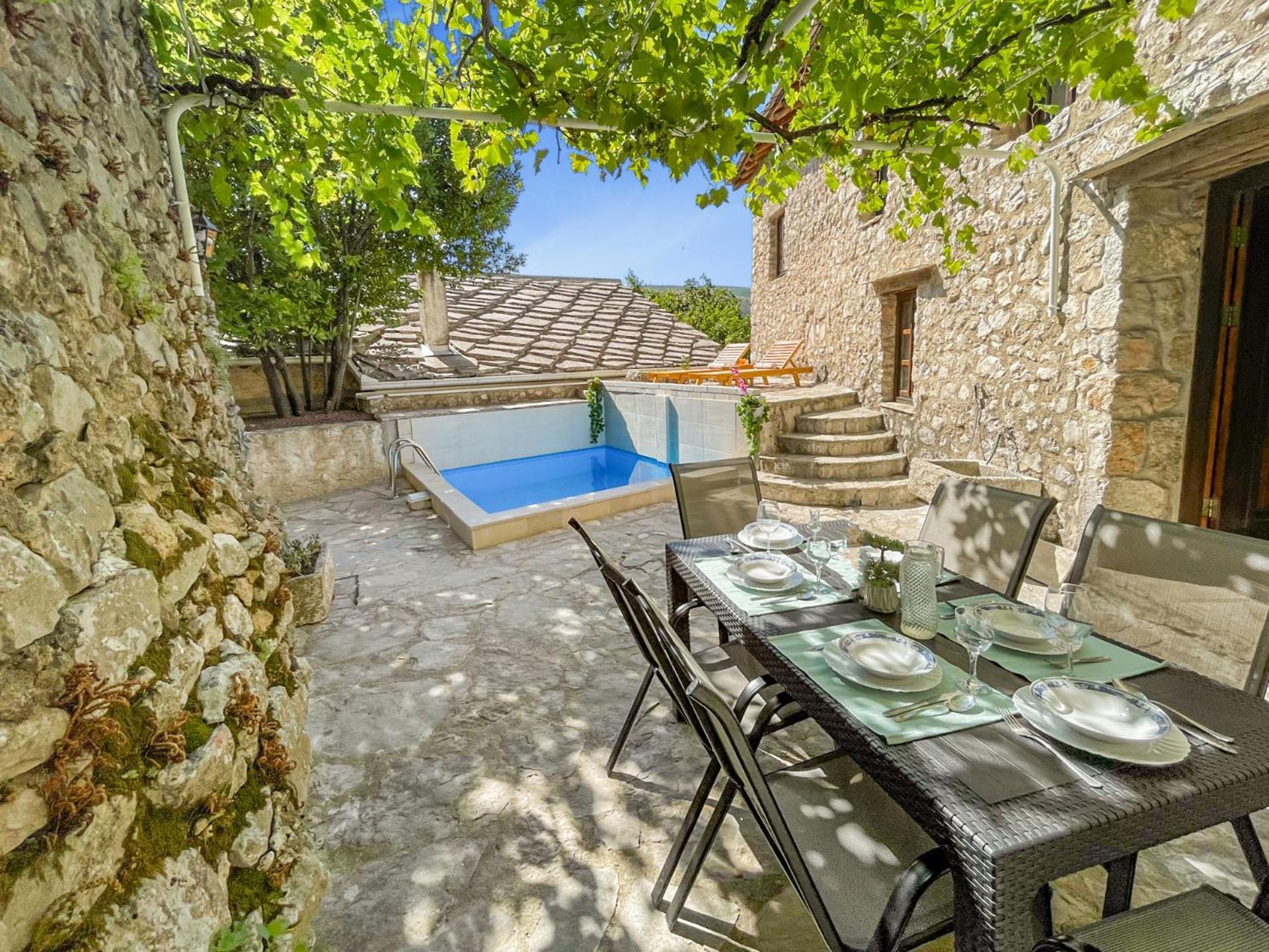 Villa Historic Pocitelj With Pool And Incredible Views On The River And Landmarks 외부 사진